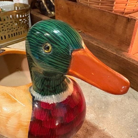 Handcrafted Duck Figurine - Multicolor - Picture 2 of 9